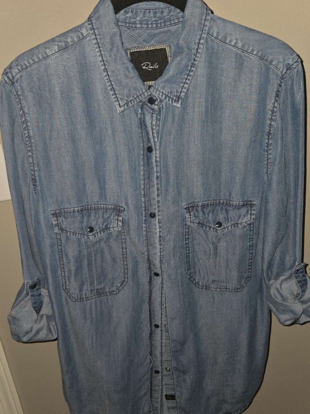 Lightweight denim button down - Picture 1 of 2